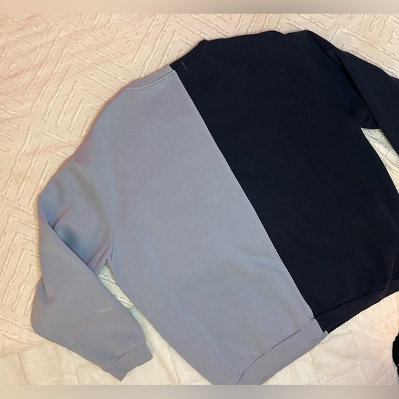 MAYFAIR Comfy Set, Say Less Mean More Cozy Oversize Sweatsuit, Blue - Picture 5 of 15